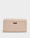 Billetera para mujer zip around nude
