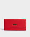Billetera plegable para mujer rojo