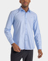 Camisa manga larga para hombre azul