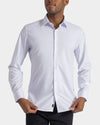 Camisa manga larga para hombre blanco
