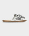 Sandalias para mujer grabriella bow slide gris