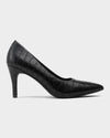 Tacones para mujer camila croco pump black